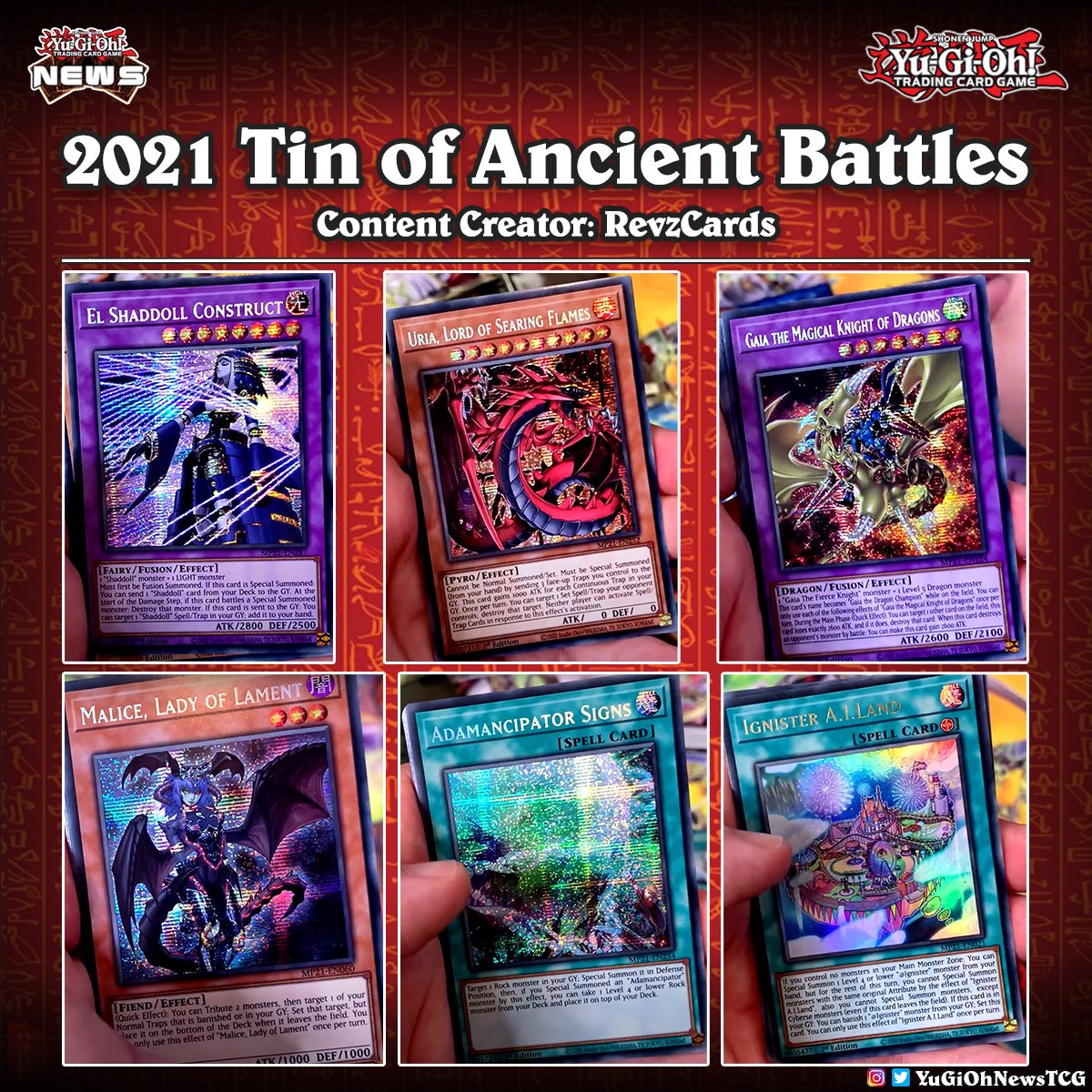 YGO - Yu-Gi-Oh! TCG: 2021 "TIN OF ANCIENT BATTLES" - EN
