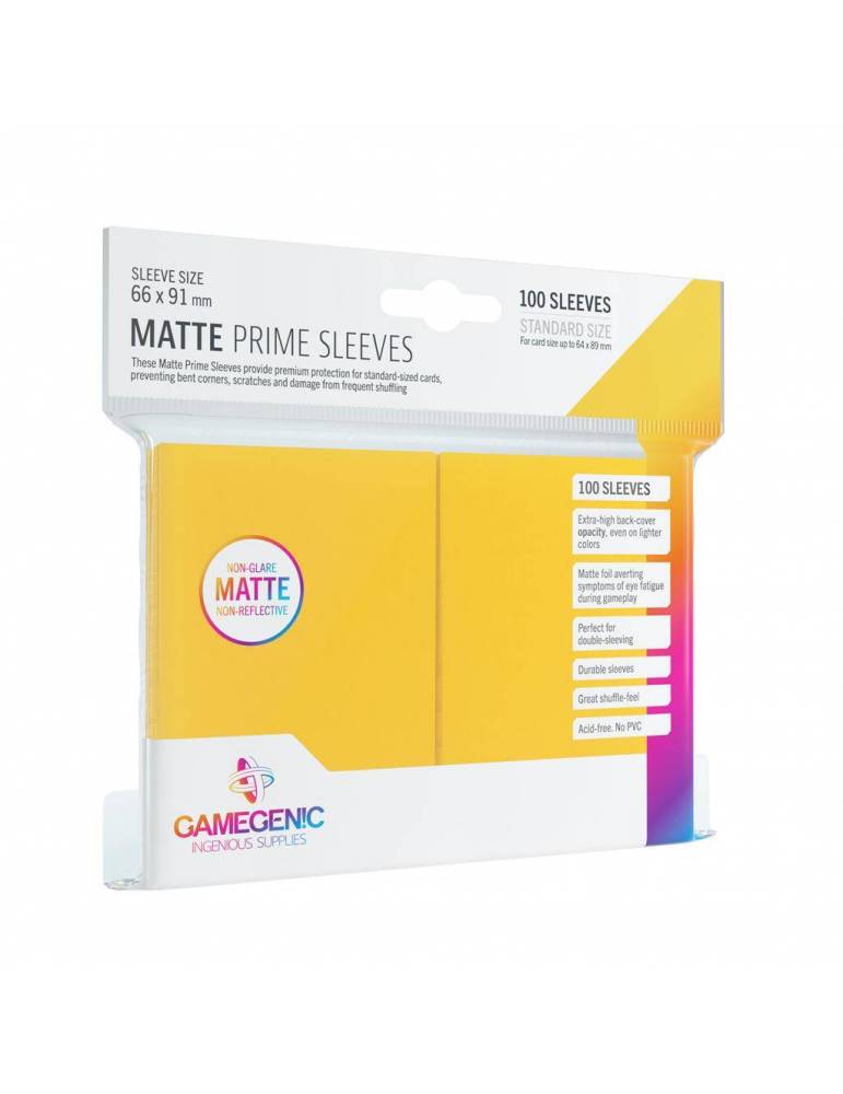 GameGenic: PRIME Sleeves: Yellow 100ct Standard