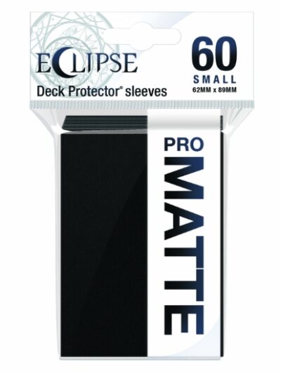 UP - Deck Protectors: Pro-Gloss Small- Eclipse Jet Black (60 count)