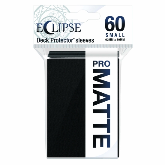 UP - Deck Protectors: Pro-Gloss Small- Eclipse Jet Black (60 count)