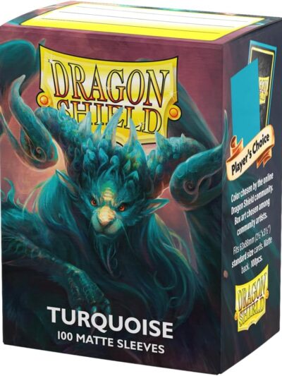 Dragon Shield Sleeves: Standard - Matte Turqouise 'Atebeck' (100 ct.)