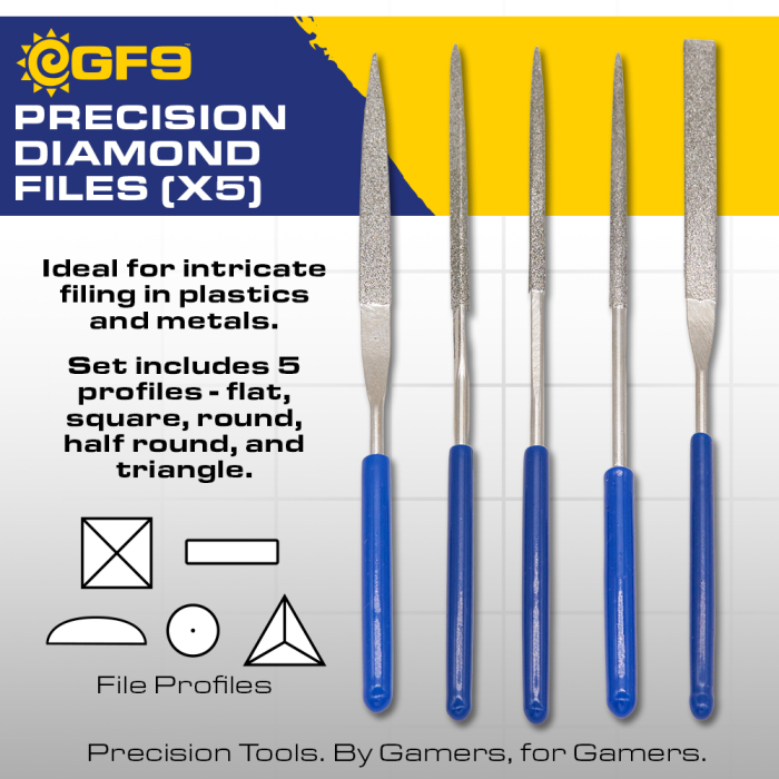 GF9 - Tool: "Precision " Diamond Files (x5)
