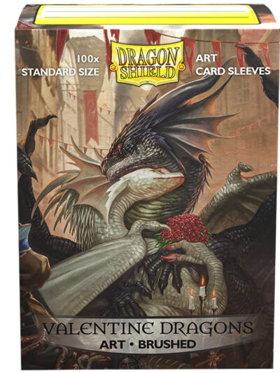 Dragon Shield Sleeves: Standard- Brushed 'Valentine Dragons 2024' Art, Limited Edition (100 ct.)