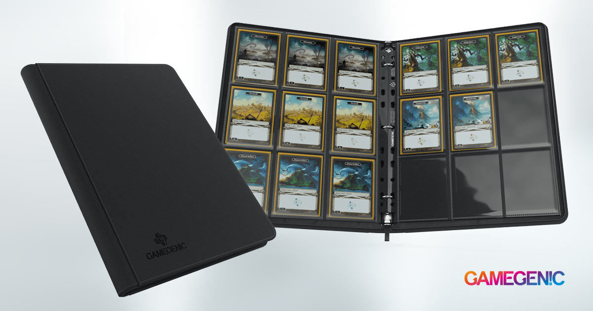 Game Genic - Zip-Up Ring-Binder Slim: Black