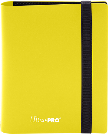 UP - Ultra Pro 4-Pocket Eclipse Lemon Yellow PRO-Binder