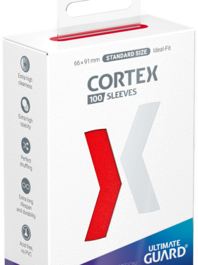 UG - Card Sleeves: Cortex Standard Size - Glossy Red (100 ct.)