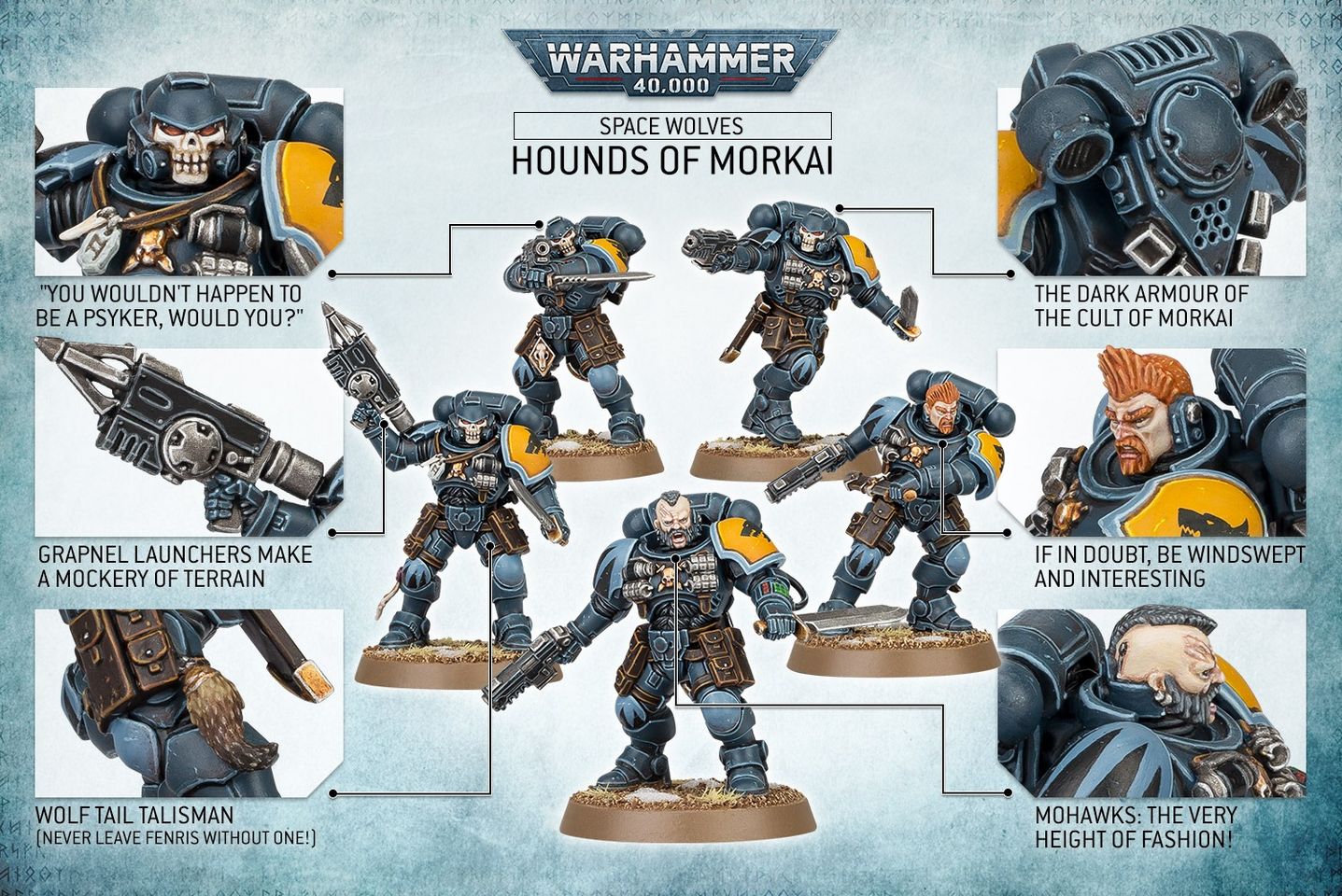 WS - Warhammer 40K - SPACE WOLVES HOUNDS OF MORKAI