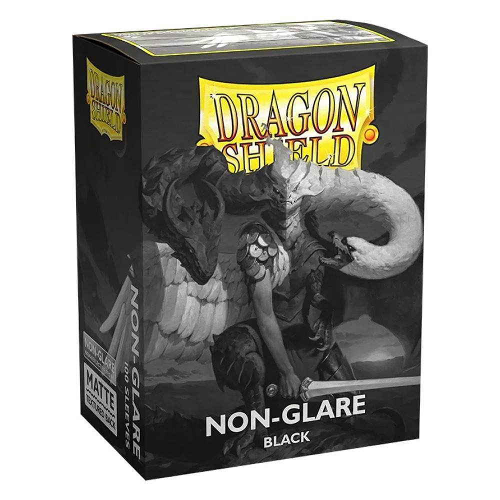 Dragon Shield Sleeves: Standard - Matte Non-Glare Black V2 (100 ct.)