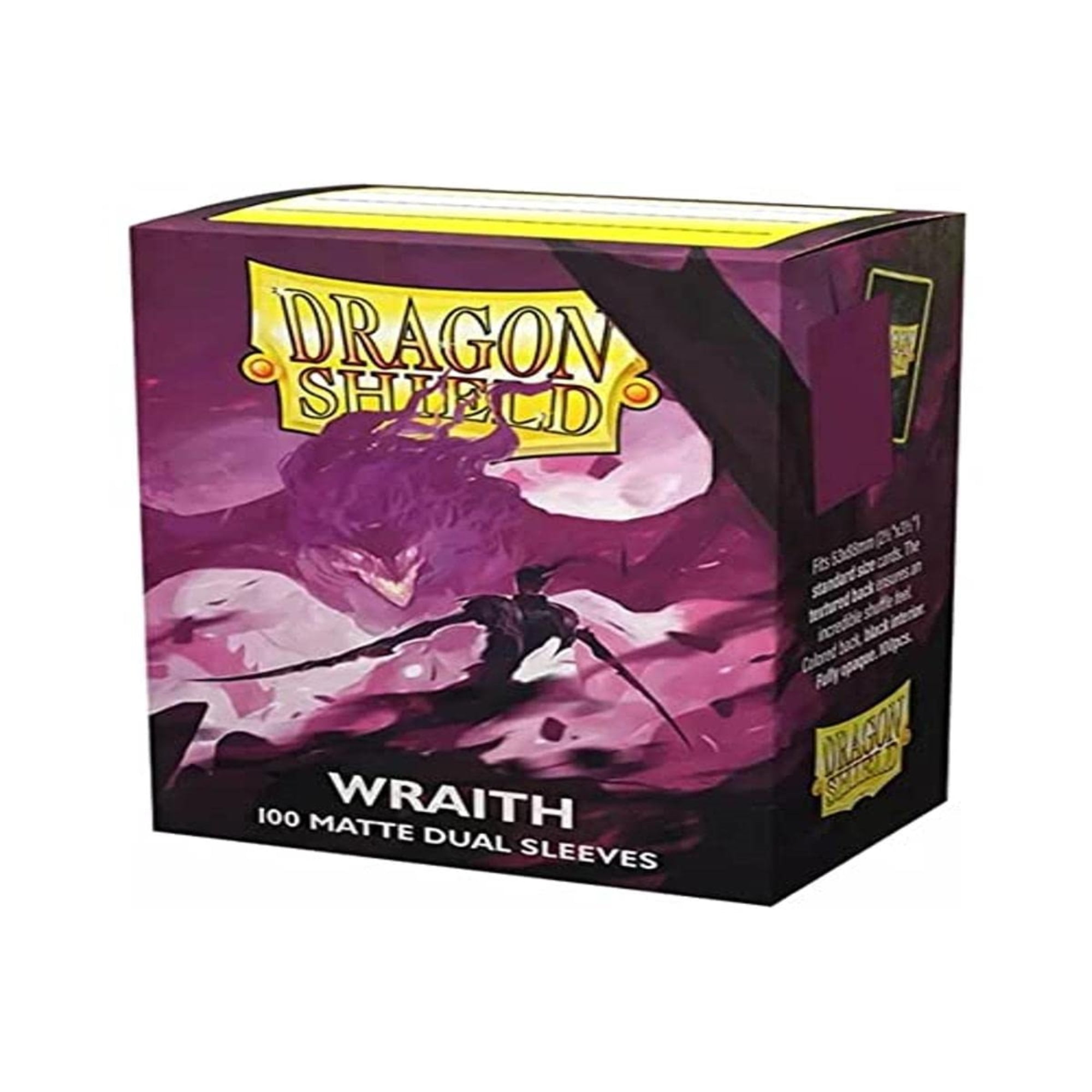 Dragon Shield Sleeves: Standard DUAL- Matte Wraith 'Alaric, Chaos Wraith' (100 ct.)