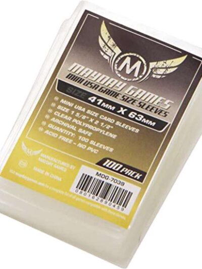 MD - Mayday Games - Mini Usa Game Size Sleeves 41 x 63 - 100 pack