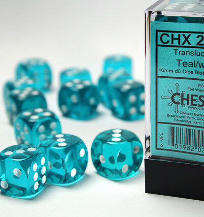 Dice - CHX 23615/23608/23607 - 16mm d6 Dice Block