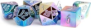 MDG - 7-Die Set 16mm Aluminum Plated Acrylic: Rainbow Aegis/Uninked