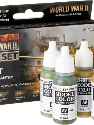 VAL - Model Color Set: WWII Soviet Armour & Infantry (6 Color Set), 17 ml