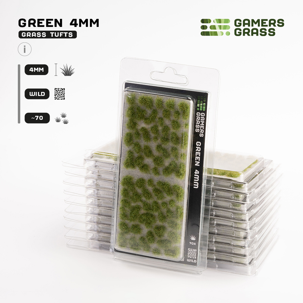 GG - Gamers Grass Tufts: Tufts - Light Green 4mm - Wild