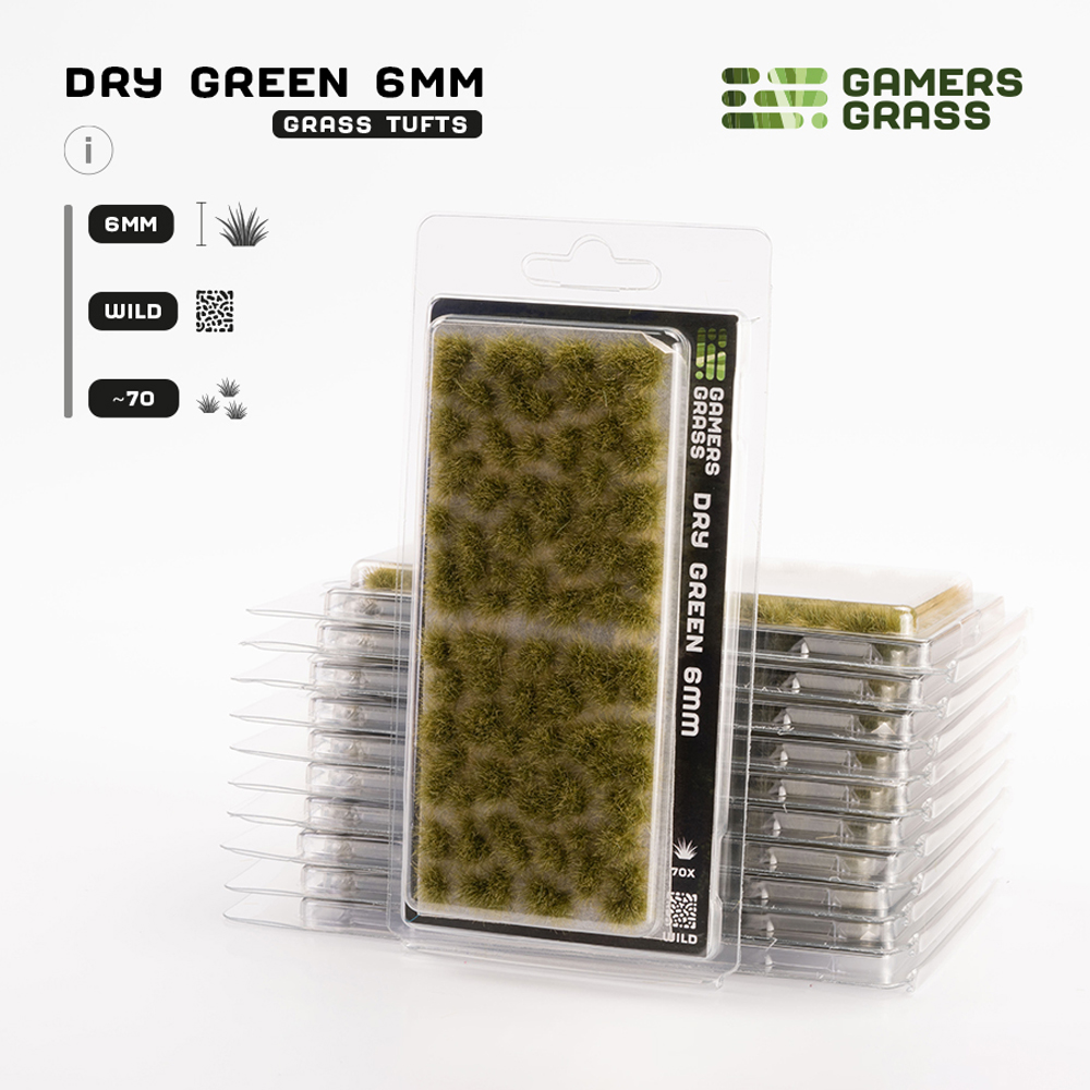 GG - Gamers Grass Tufts: Tufts - Dry Green 6mm - Wild