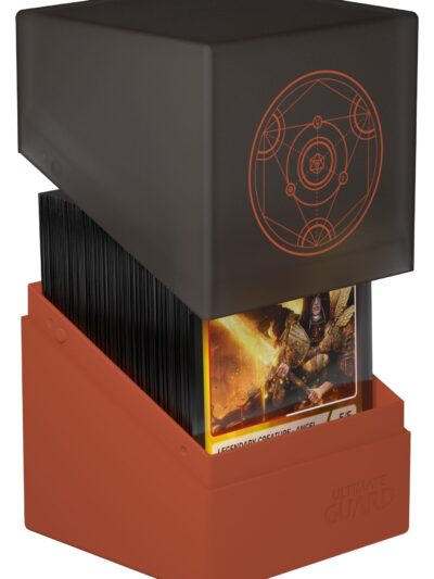 UP - Ultra Pro - Deck Case: Boulder 100+ Standard Size Druidic Secrets- Impetus (Dark Orange)