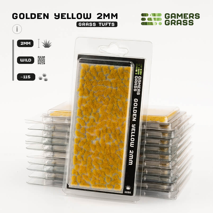 GG - Gamers Grass Tufts: Tufts - Golden Yellow 2mm - Wild