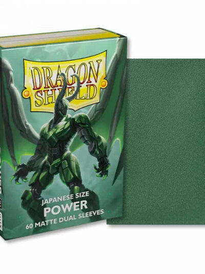 Dragon Shield Sleeves: Japanese DUAL - Matte Green/Power (60 ct.)