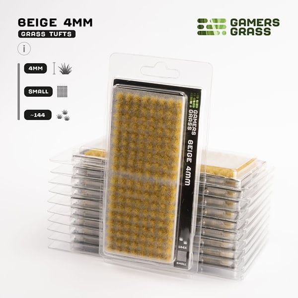 GG - Gamers Grass Tufts: Tufts - Beige 4mm - Small