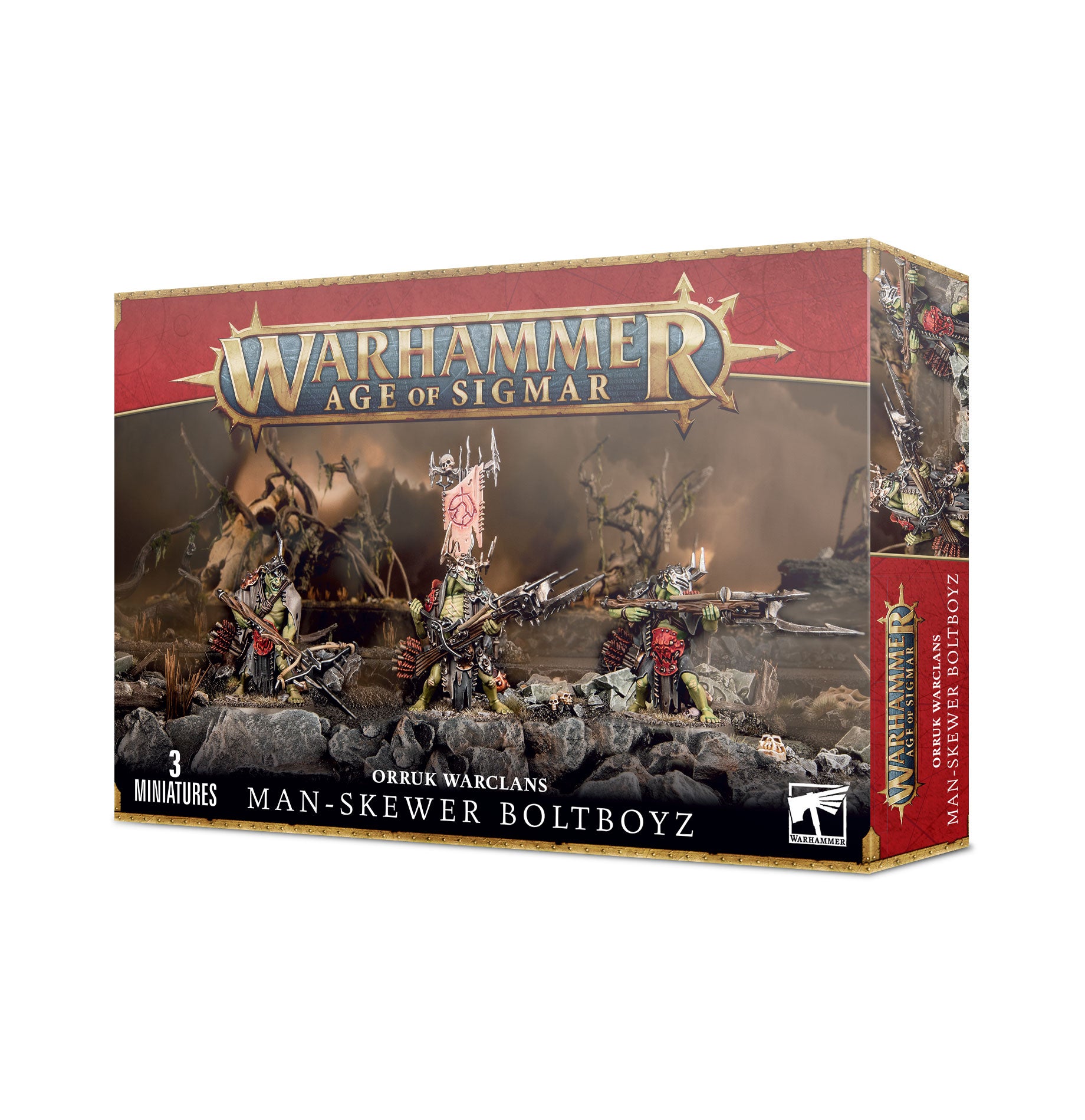 WS - AoS - Orruk Warclans Man-Skewer Boltboyz