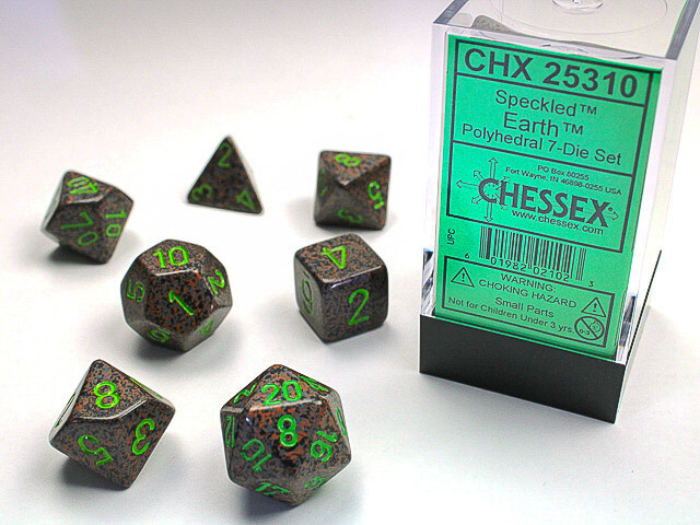 Dice - CHX 25311 / 25310 / 25328 Speckled 7-Die Set