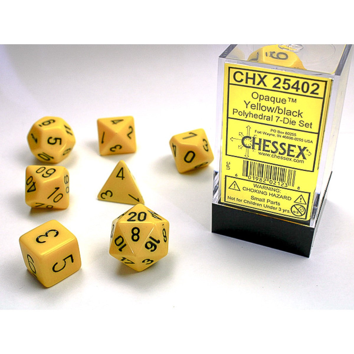 Dice - CHX 25366 / 25308 / 25312 Opaque Polyhedral 7-Die Set