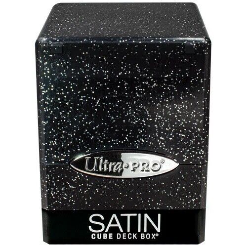 UP - Deckbox: Satin Cube 100+ Glitter- Black