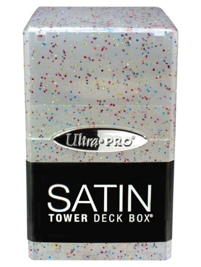 UP - Deckbox: Satin Tower 100+ Glitter- Clear