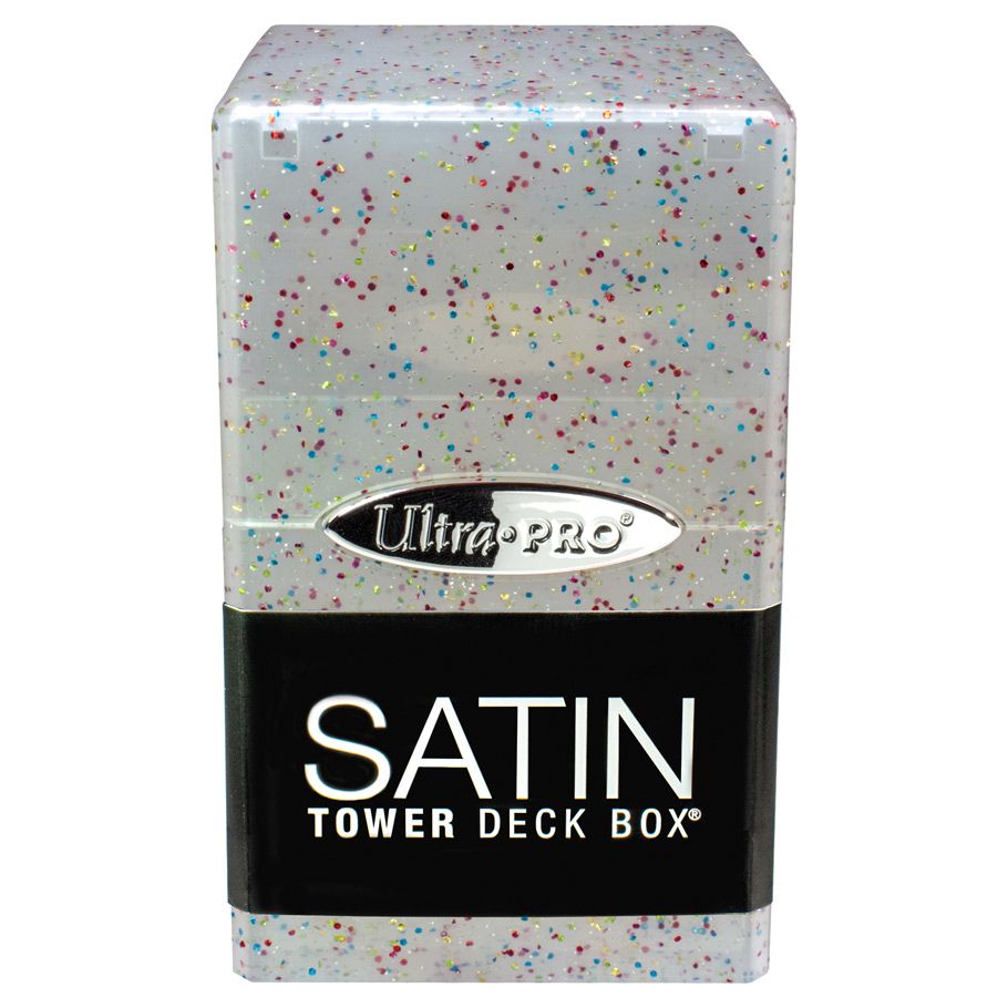 UP - Deckbox: Satin Tower 100+ Glitter- Clear