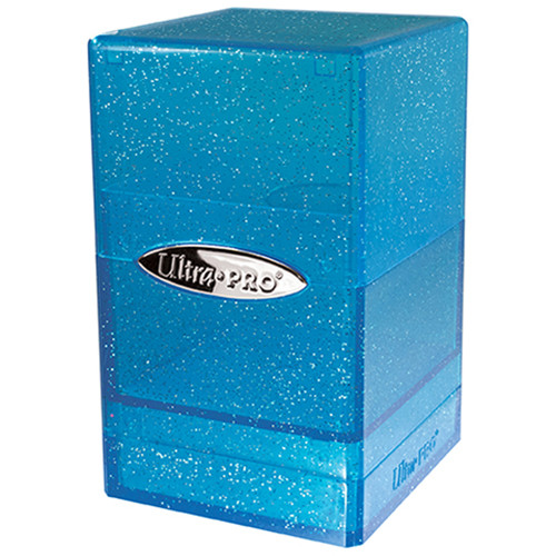 UP - Deckbox: Satin Tower 100+ Glitter- Blue