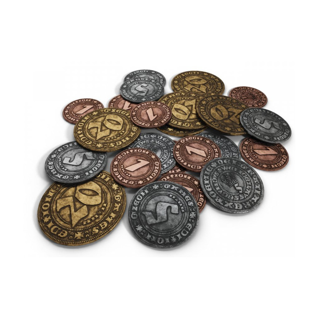 BG - Khôra: Metal Coins for Board Game