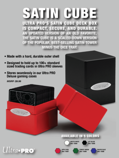 UP - Deckbox: Satin Cube - Artic White