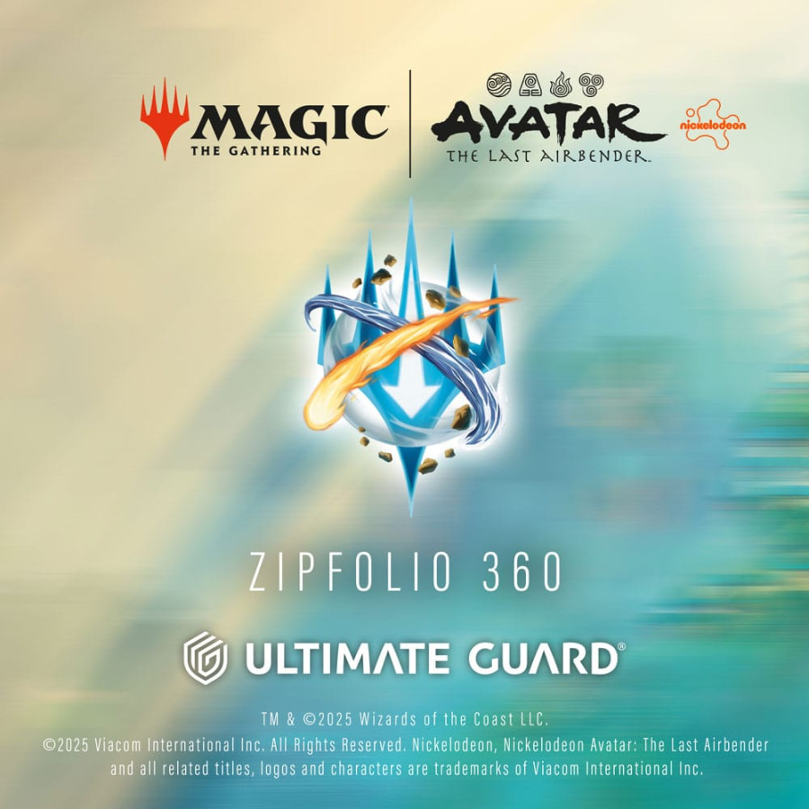 UG - Ultimate Guard Zipfolio 360 Xenoskin Magic: The Gathering Avatar: The Last Airbender - Green/Red/Blue Main Character