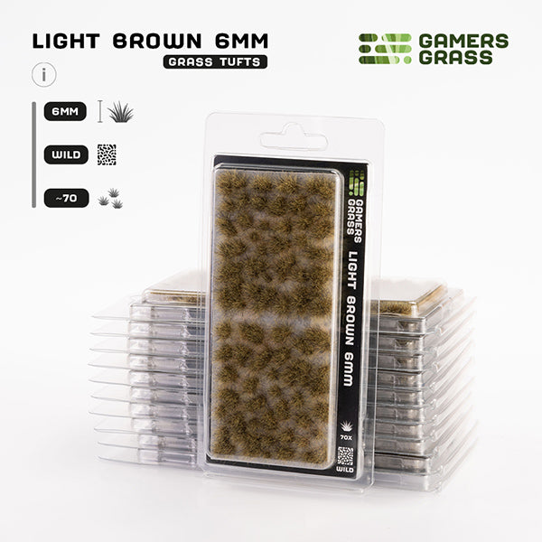 GG - Gamers Grass Tufts: Tufts - Light Brown 6mm - Wild