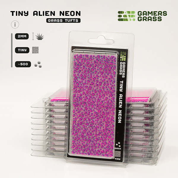 GG - Gamers Grass Tufts: Tiny Tufts - Alien Neon - Tiny