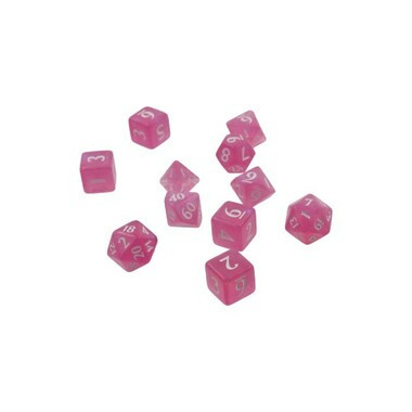 UP - 11 dice set - Eclipse/ Hot Pink