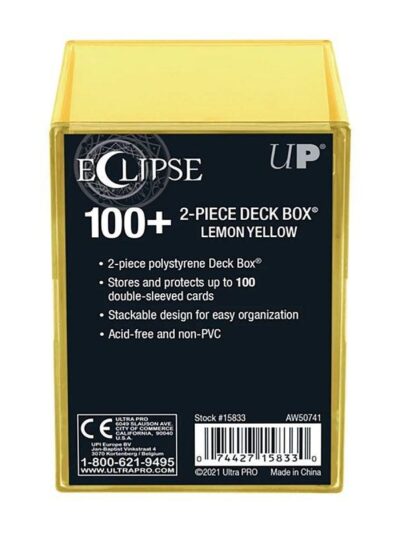 UP - Deckbox 2 Pieces 100+ Eclipse Lemon Yellow/Artic White