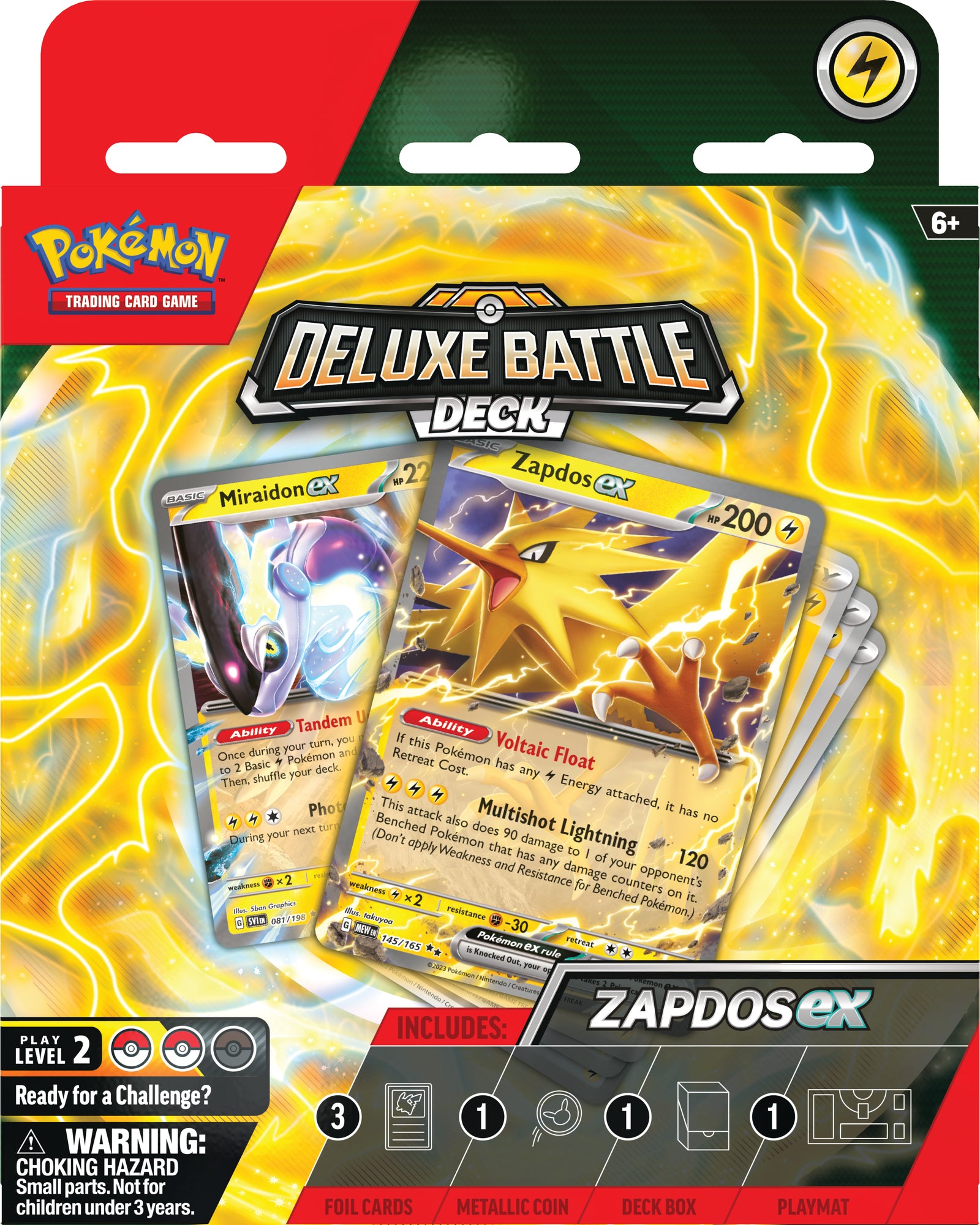 PKM - Pokemon TCG: Zapdos Ex Deluxe Battle Deck - ENG