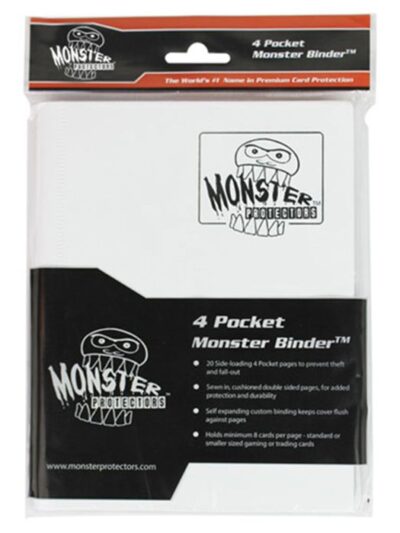 Monster Protectors - 4-Pocket Binder - Matte White