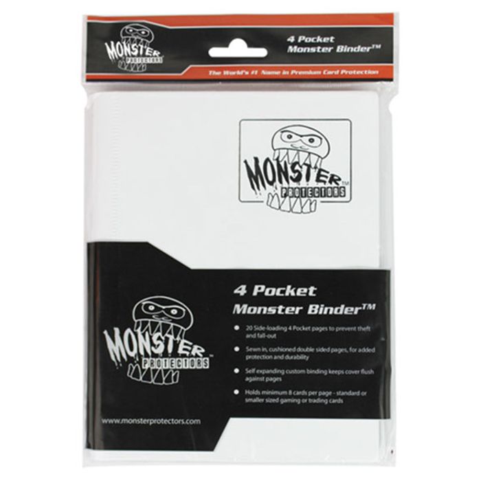 Monster Protectors - 4-Pocket Binder - Matte White