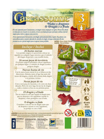 Carcassonne Exp. 3 - Dragones y Hadas - Spanish / Portuguese