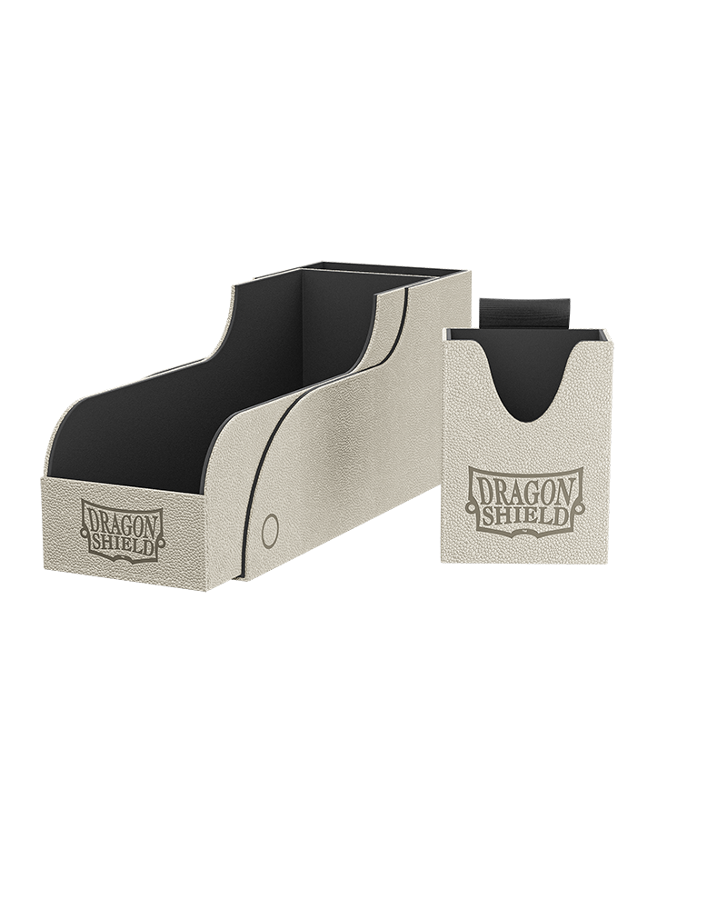 Dragon Shield: Deckbox Nest+ 300- Light Grey/Black