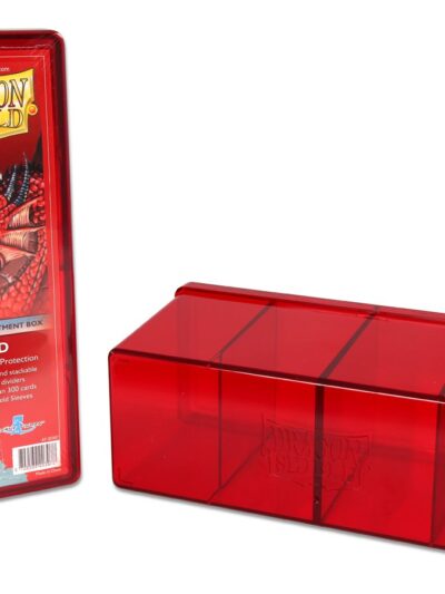 DS - Dragon Shield Four Compartment Box - Red