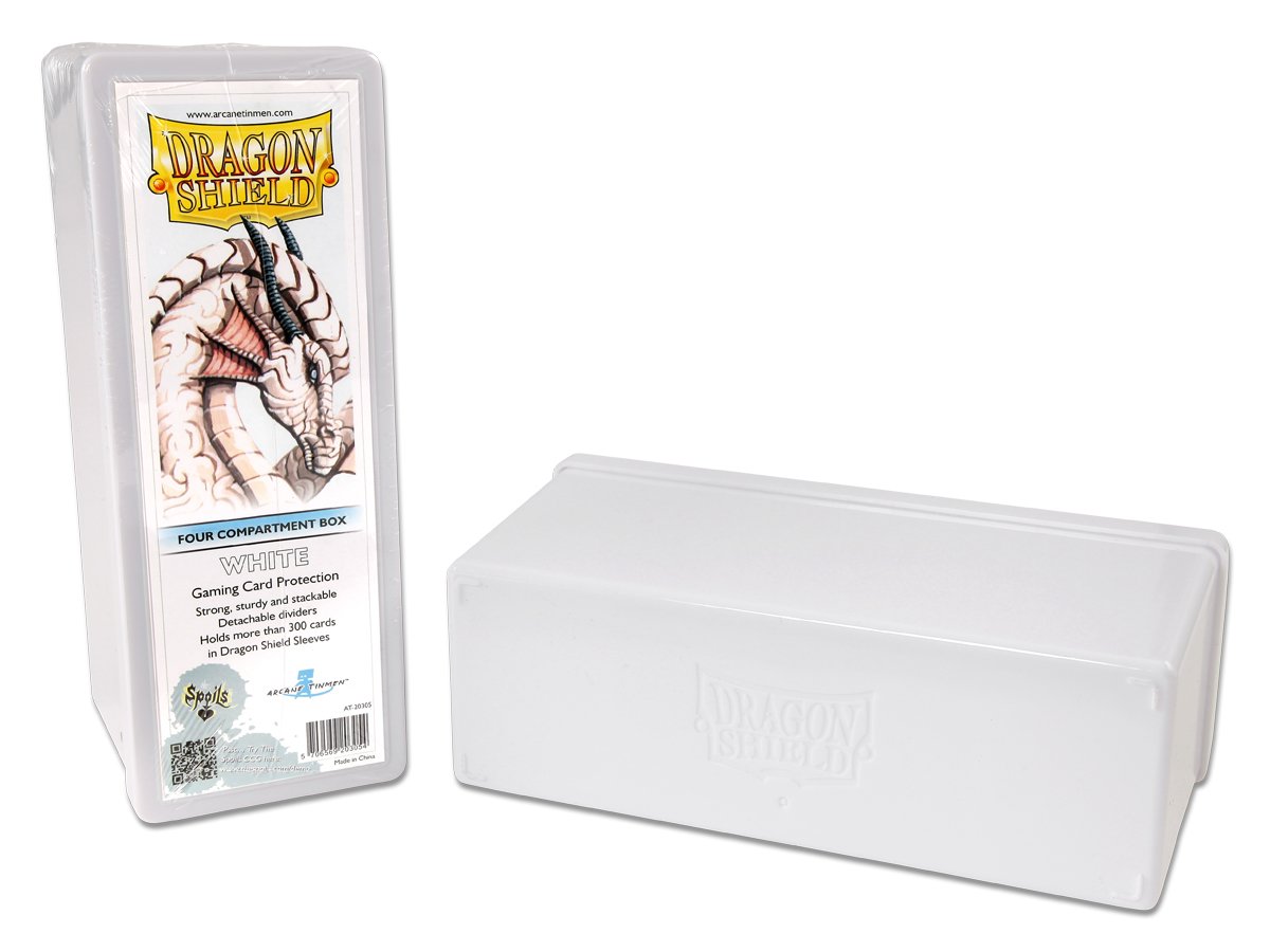 DS - Dragon Shield Four Compartment Box - White