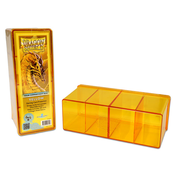 DS - Dragon Shield Four Compartment Box - Yellow