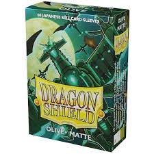 Dragon Shield Japanese Sleeves Matte - Olive 60ct