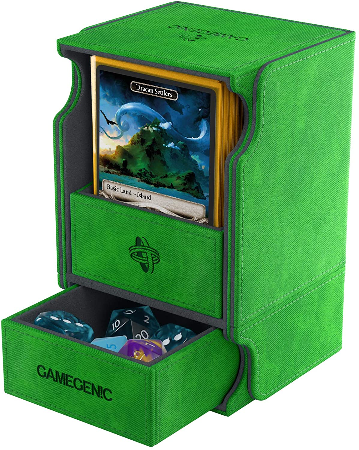 GameGenic - Deck Box: Watchtower 100+ Convertible Green