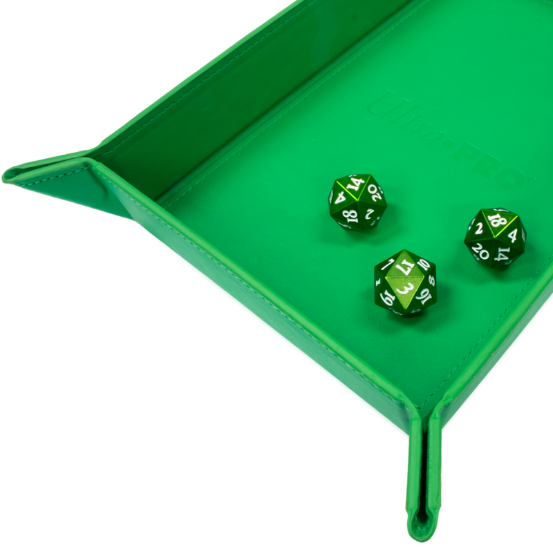 UP - Ultra Pro Vivid Magnetic Foldable Dice Tray: Green