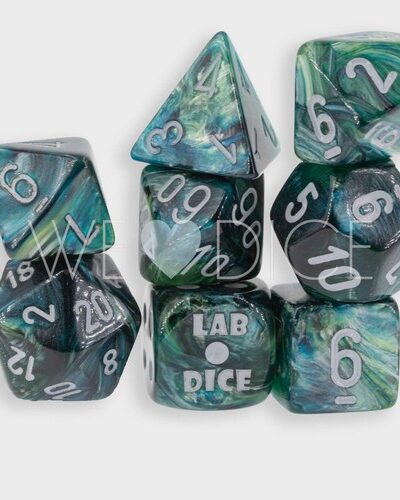 Dice - Chessex Borealis Midnight/copper Polyhedral 7 - Dice Set (30069)