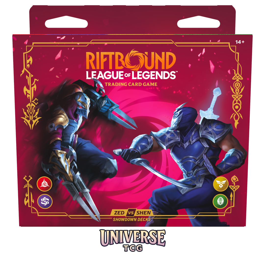 RFB - Riftbound TCG: Set 4- Vendetta - Showdown Decks Display - Zed vs Shen